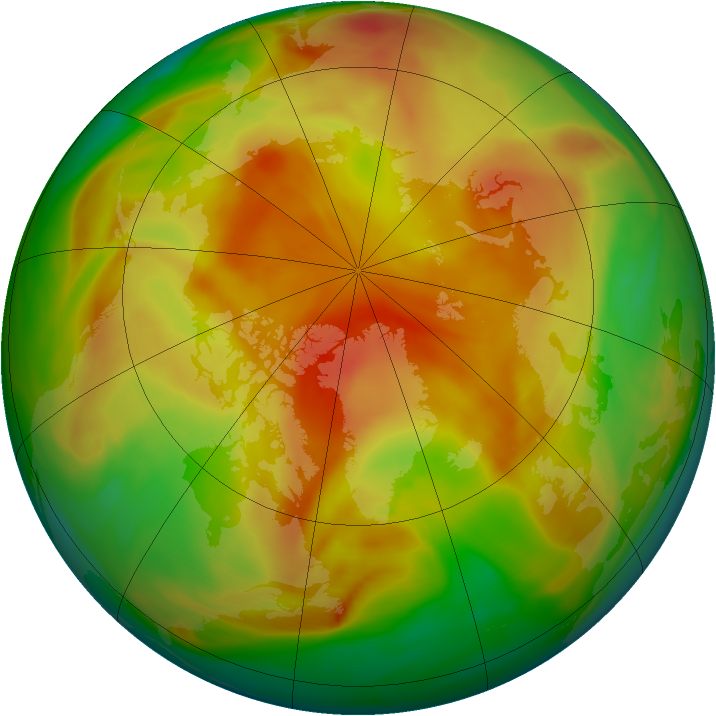 Arctic ozone map for 14 April 2005